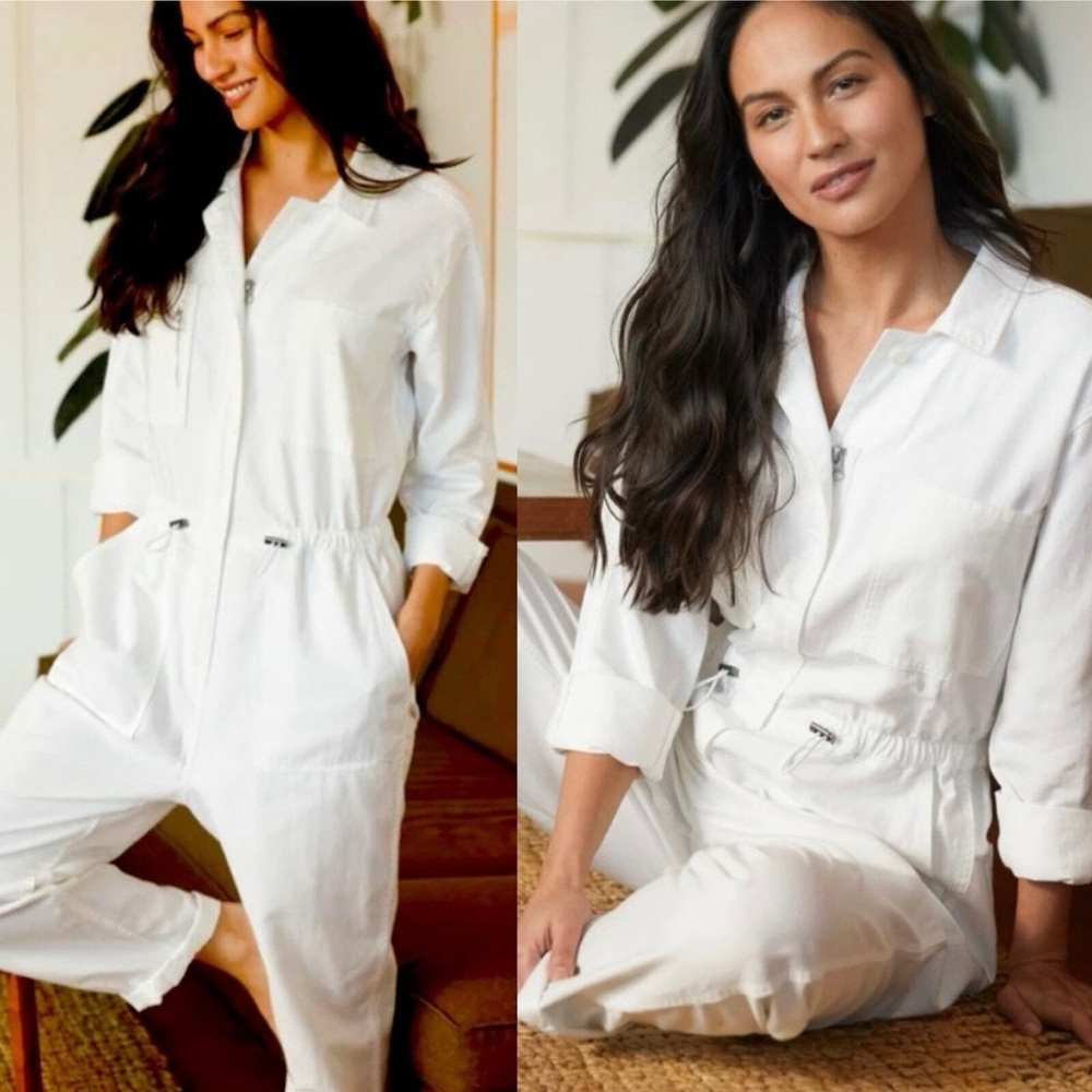 Outerknown Organic Cotton Station Jumpsuit, White